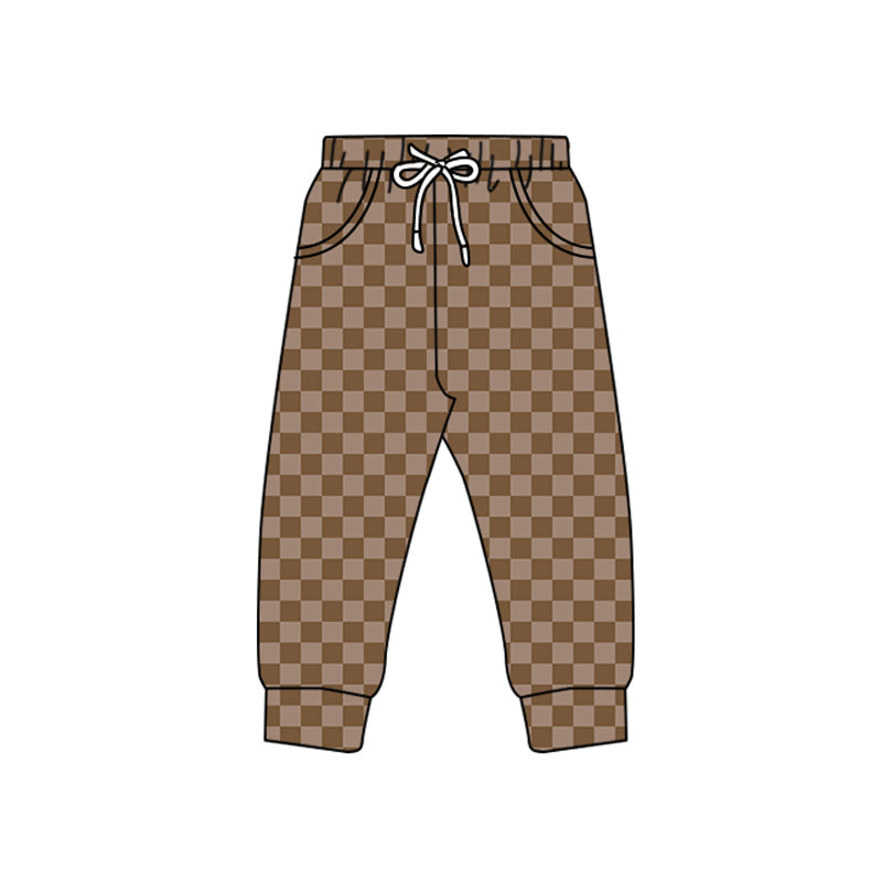 10.15 custom each style moq 5eta 4-6week adult clothes plaid long pants adul man pants