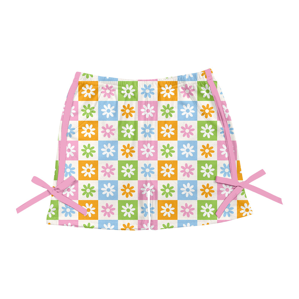 3.29 custom each style moq 5eta 4-6week Sibling Sister baby girl clothes summer shorts 1 and shorts 3 match family design