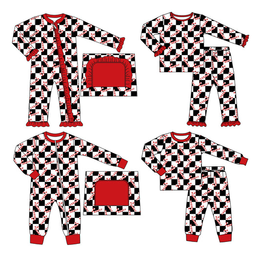25.5.15 custom each style moq 5eta 4-6week Sibling Sisters Christmas baby girl long sleeve pants sets 1 and sets 2 and romper 1 and romper 2 match family design