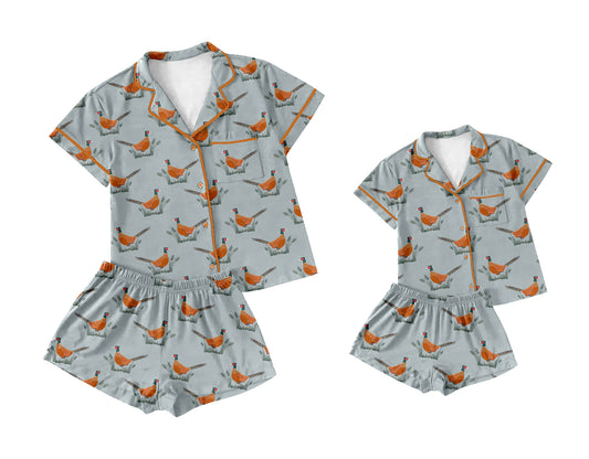12.17 custom each style moq 5eta 4-6week Sibling Sister short sleeve shorts sets and adult sets match design