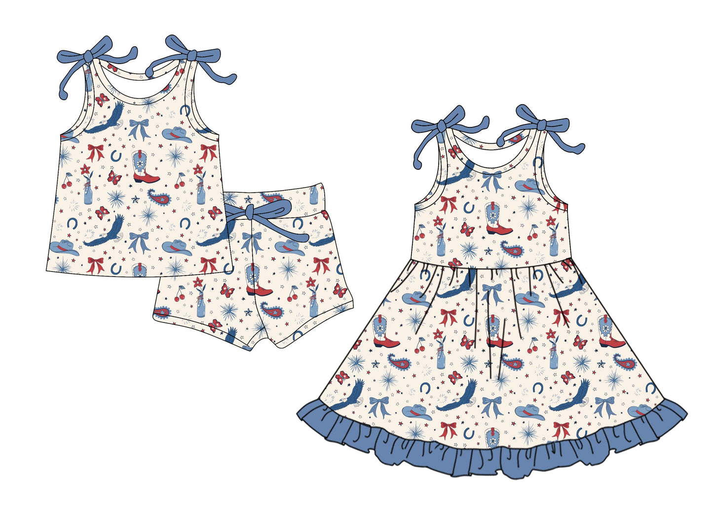 26.1.19 custom each style moq 5 eta 6-8week Sibling Sister boot hat bow baby short sleeve shorts sets and dress match design