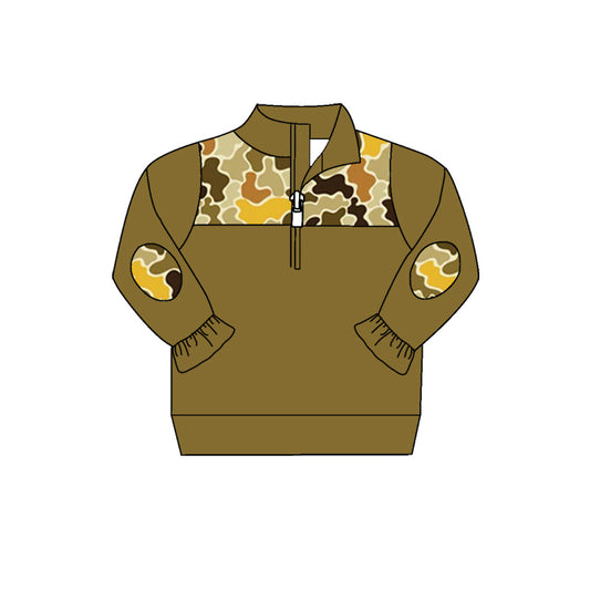 7.9 custom each style moq 5 eta 4-6week baby girls clothes camouflage green long sleeve top
