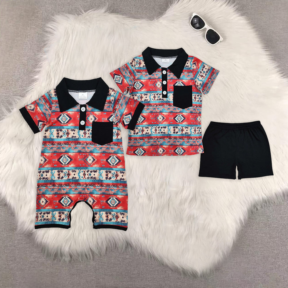 Baby Boys Shirt Shorts Summer Rompers Outfits Romper Clothes Sets