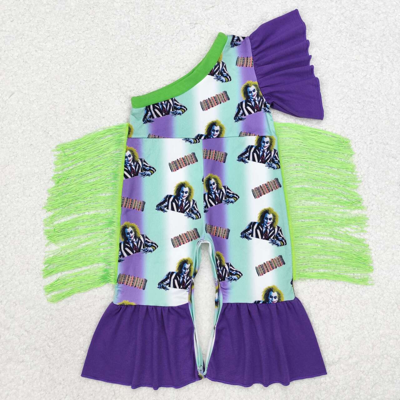 Cute Clothes SR1944 Summer tassel purple jumpsuit