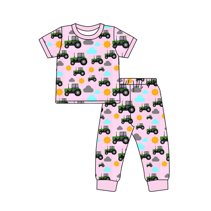 10.16 custom each style moq 5eta 4-6week Sibling Sister pink baby girls short sleeve sets and rompers match design
