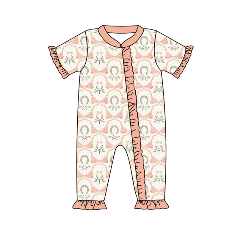 10.14 custom each style moq 5eta 4-6week Sibling Sister bow floral baby girl sets and dress and rompers match family design