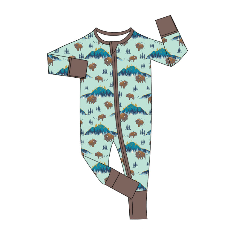 9.3 custom each style moq 5eta 4-6week Sibling Sister cow baby boys sets and rompers match family design