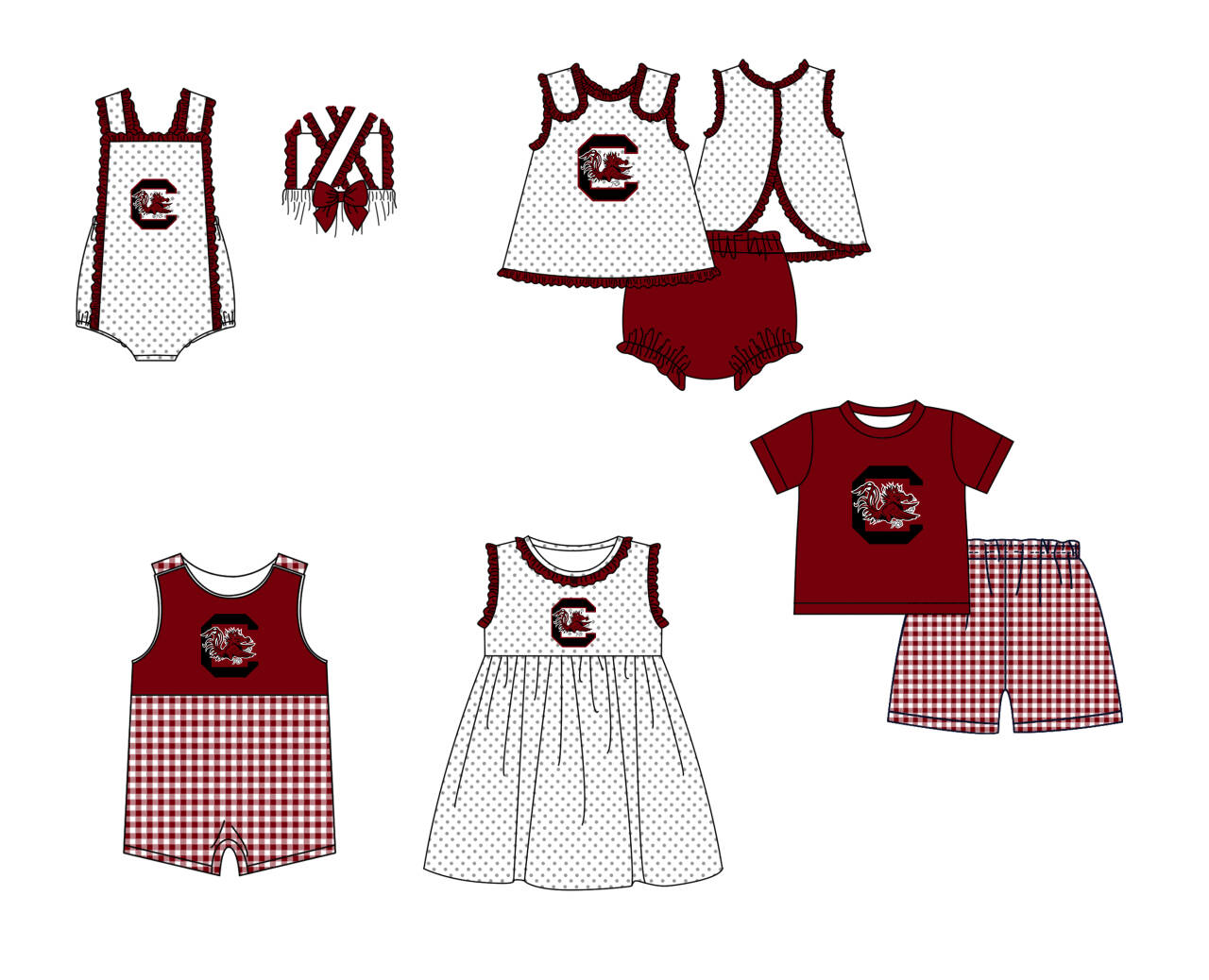 Custom moq 5 mix size milk silk summer teams red Polka Dot Baby Romper Set Short-Sleeved Thong Dress for Girls And Short-Sleeved Shorts for Boys Cute Baby Outfit