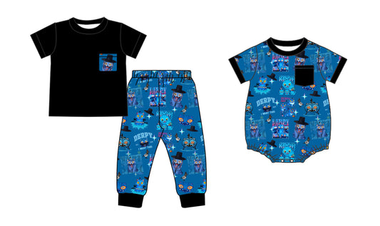 25.11.8 custom each style moq 5 eta 6-8week Sibling Sisters baby boy clothes short sleeve pants sets and romper match family design