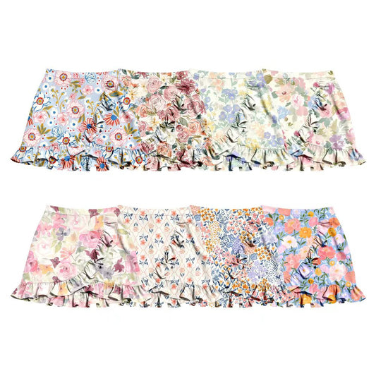 25.12.12 custom each style moq 5 eta 6-8week Sibling Sister floral baby girl clothes summer skirts 8 match design