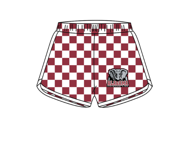 Custom moq 5 mix size milk silk summer teams Boy's Red Short-Sleeved Shirt And Plaid Shorts Set Girl's Two Short-Sleeved Outfits with Matching Swimsuits Adult Shorts