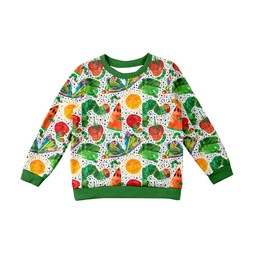 8.29 custom each style moq 5 eta 4-6week baby boy clothes fruit long sleeve top