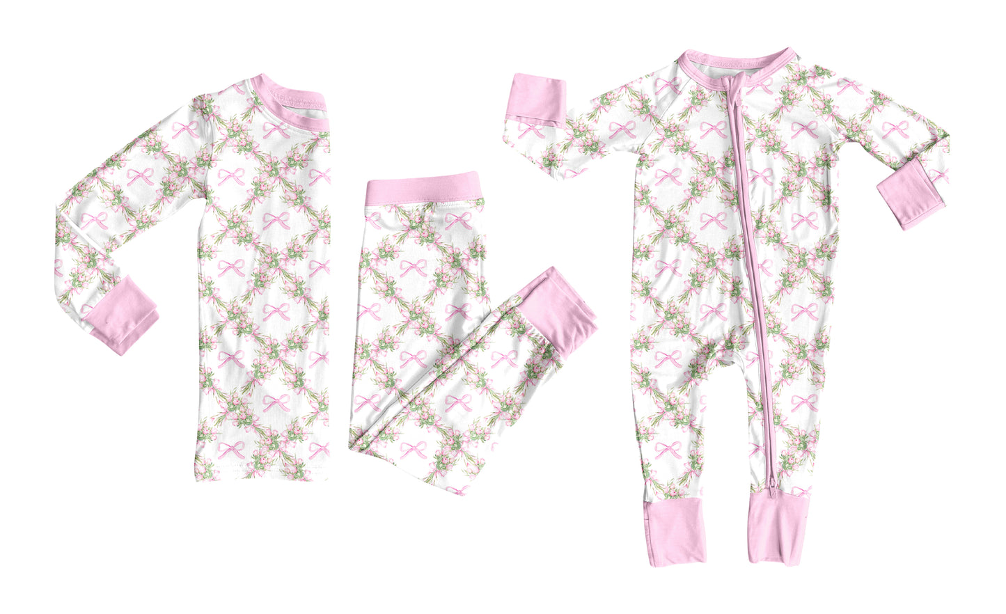 25.7.24 custom each style moq 5eta 4-6week Sibling Sister floral bow baby girl long sleeve pants sets and rompers match family design