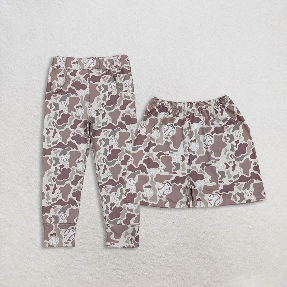 RTS NO MOQ Sibling baby boy clothes camouflage matching shorts and pants