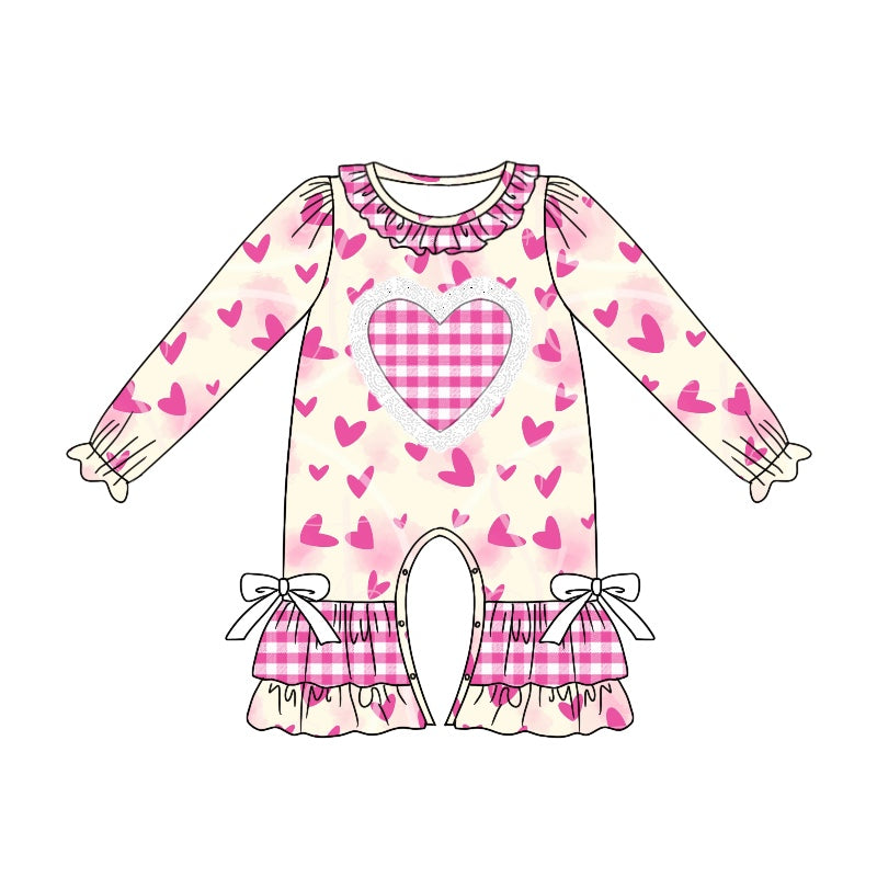 9.6 custom each style moq 5eta 4-6week Sibling Sister love pink baby girl dress and rompers match family design