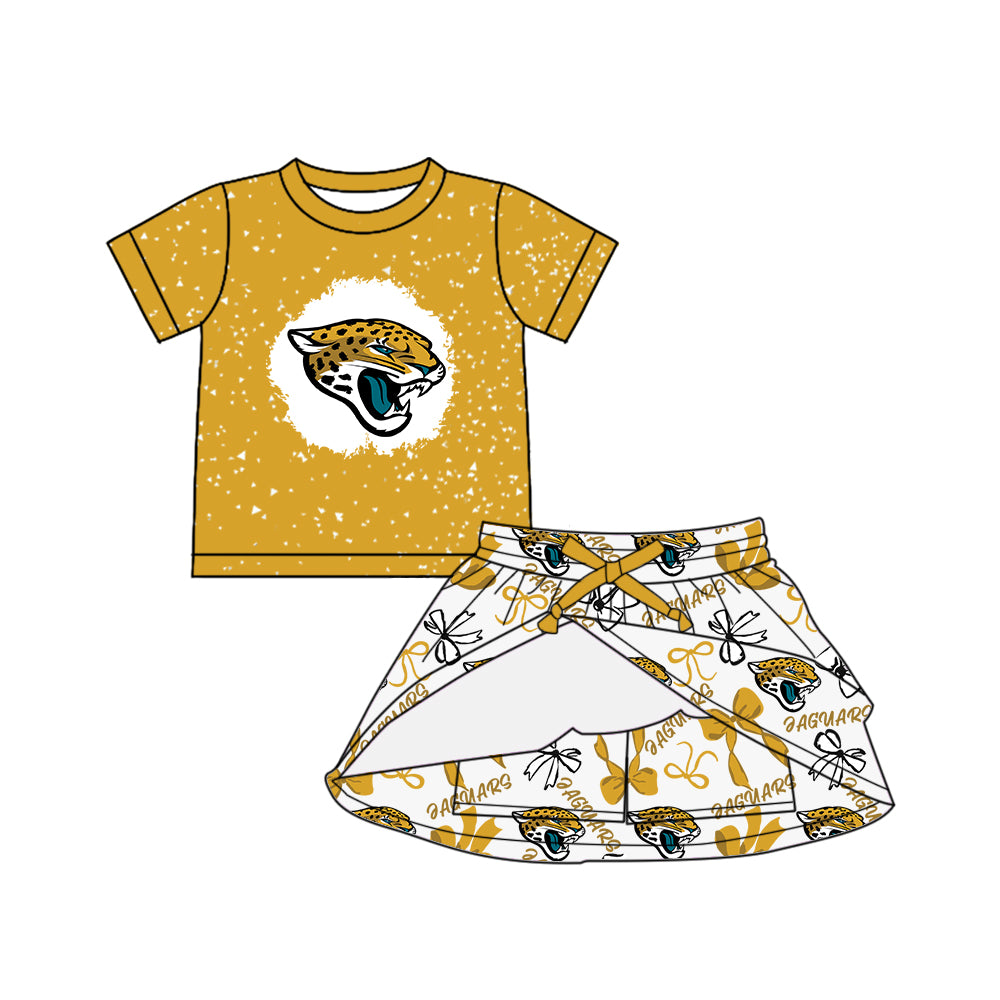 Custom moq 5 mix sizes summer teams baby girls clothes team short sleeve skirts shorts sets 1 and skirts sets 2 and dress 1 and dress 2 and dress 3 and dress 4-25.6.11