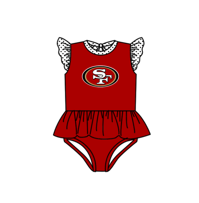Custom moq 5 mix size milk silk summer teams baby girl boys clothes Red Two-Piece Swimsuit Set One Piece Swimsuits boy swim trunks