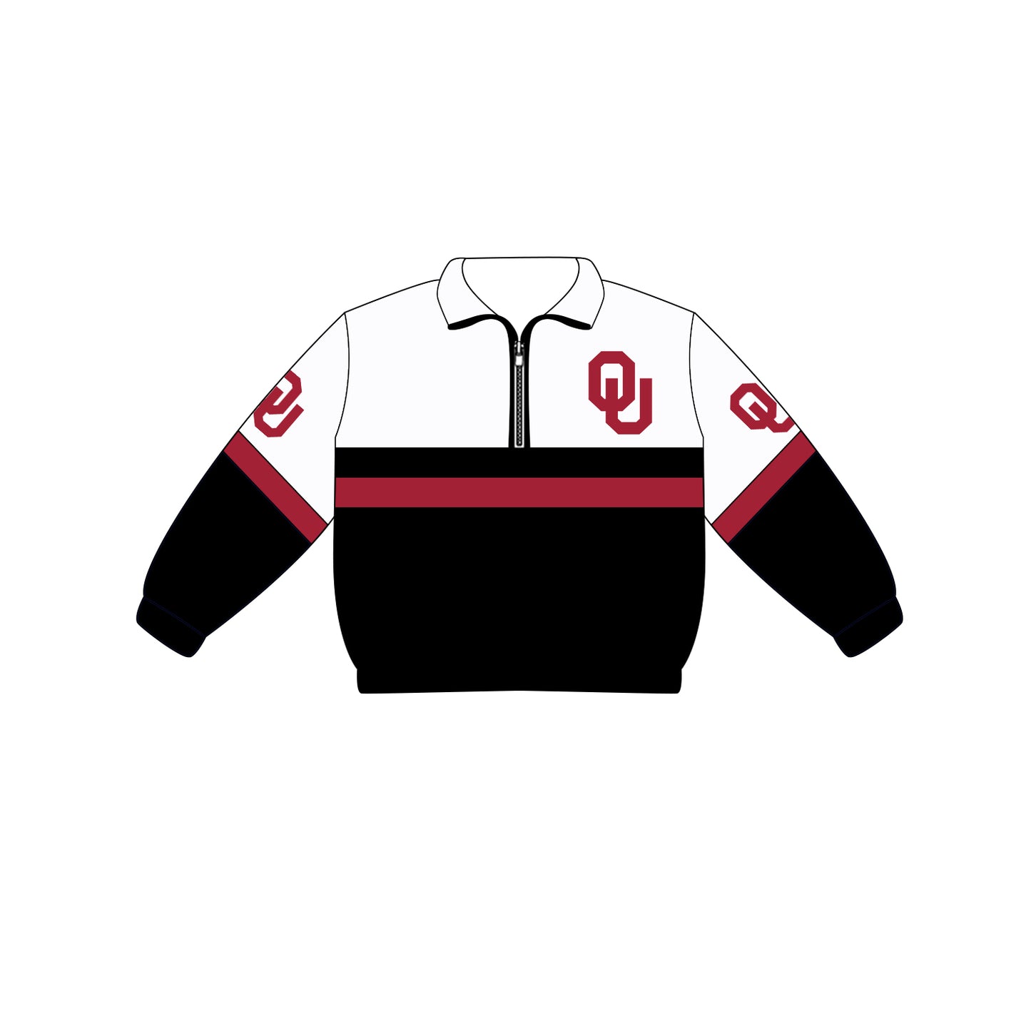 Custom moq 5 mix size milk silk summer teams Adult And Kids Long Sleeve White Tee Shirts Zip Pullovers Tops