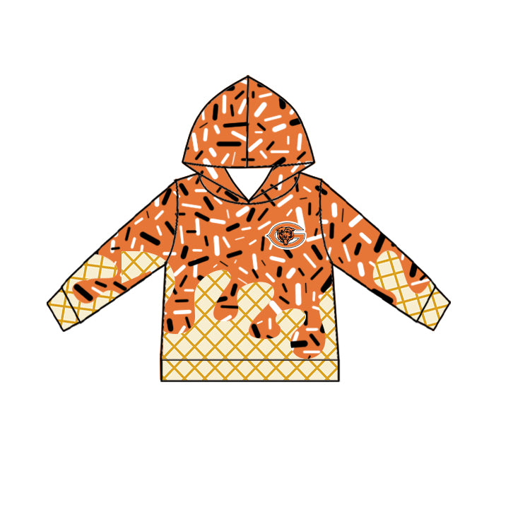 Custom moq 5 mix size milk silk baby girls clothes team orange hooded long sleeve tops and skirt and dress and shorts 1 and shorts 2-25.7.4