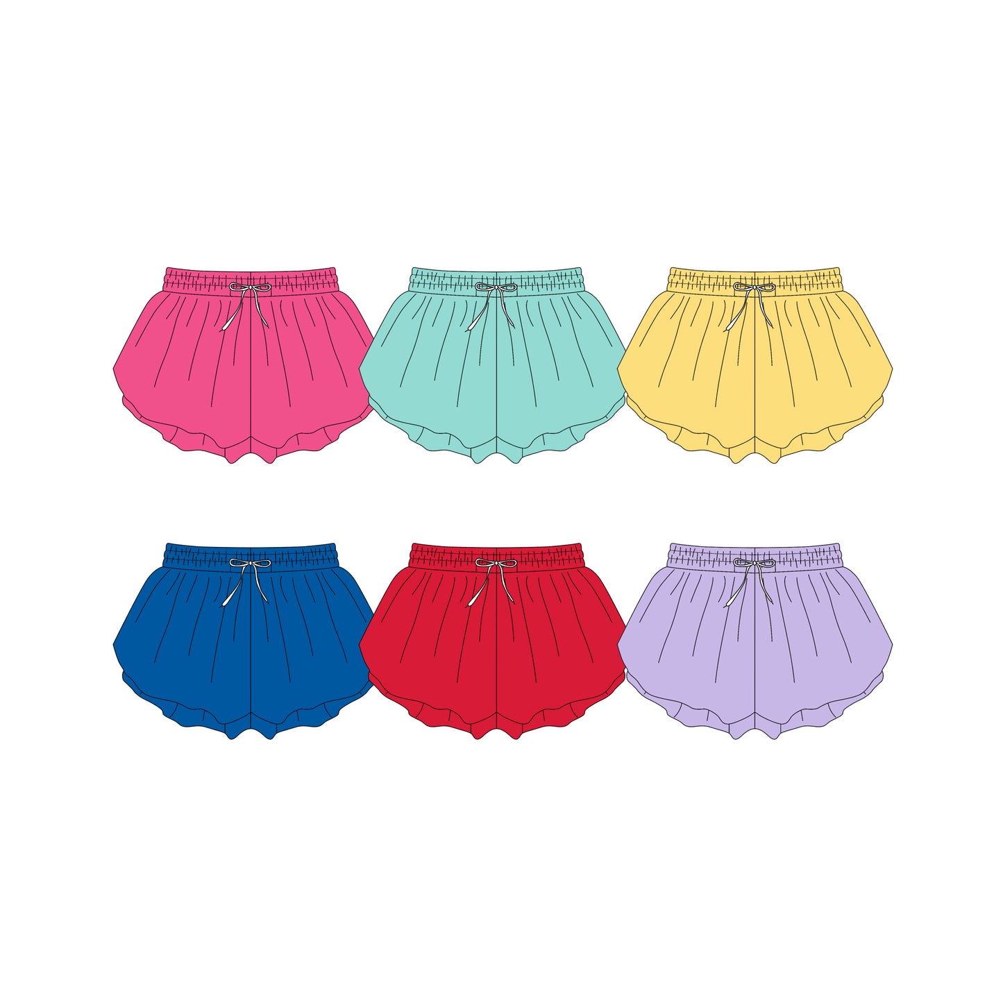 4.8 custom each style moq 5eta 4-6week Sibling Sister baby girl clothes summer shorts 1 and shorts 6 match family design