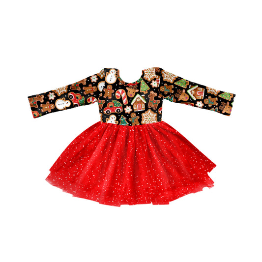 7.27 custom each style moq 5eta 4-6week baby girls clothes Christmas red long sleeve dress