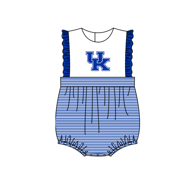 Custom moq 5 mix size milk silk summer teams Baby Boys And Girls Blue Short-Sleeved Shirt And Shorts Set Matching Striped Rompers Outfit Set
