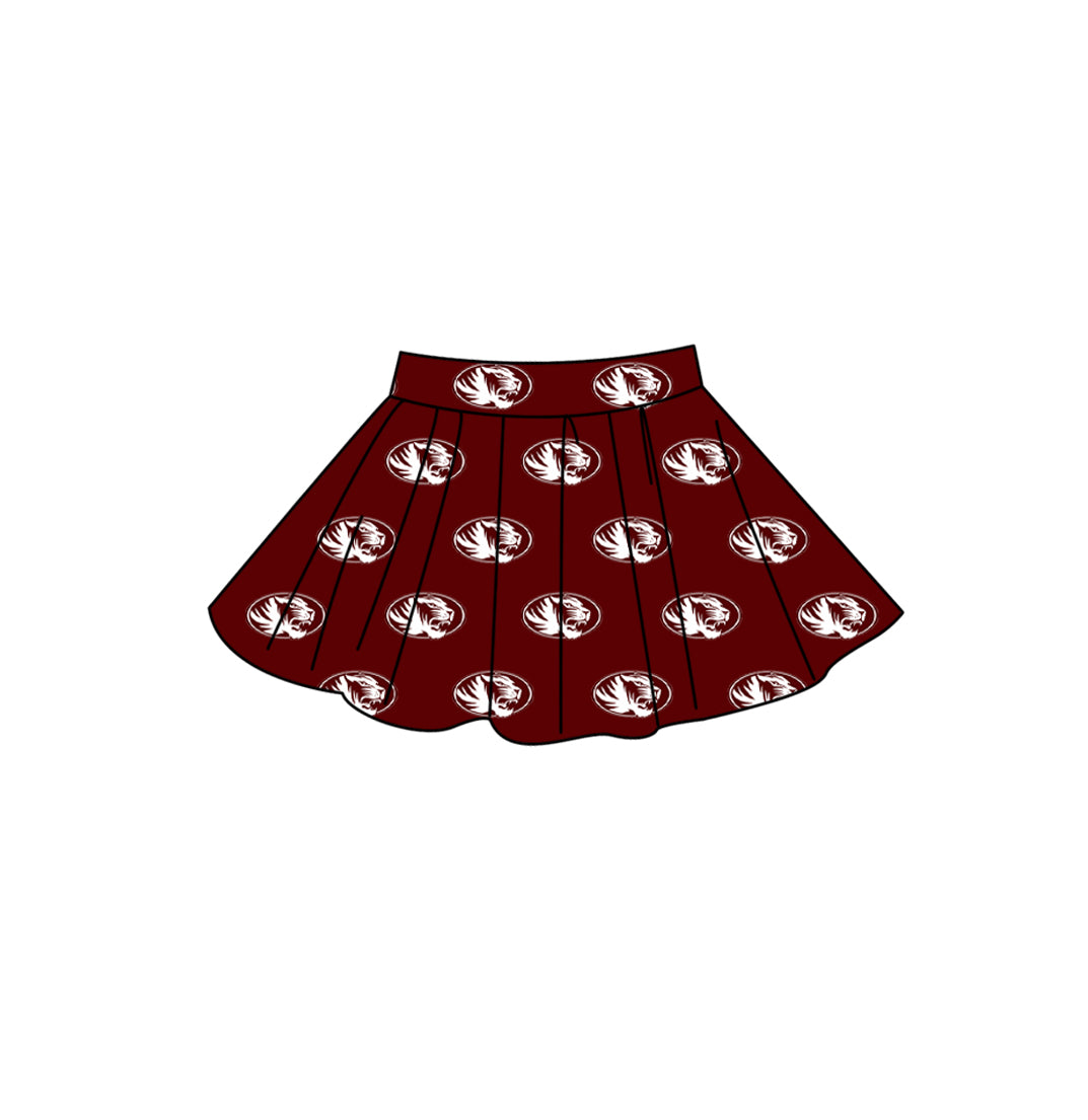 Custom moq 5 mix size summer teams Adult Women Solid Color Casual Summer Team Skirt Outfit