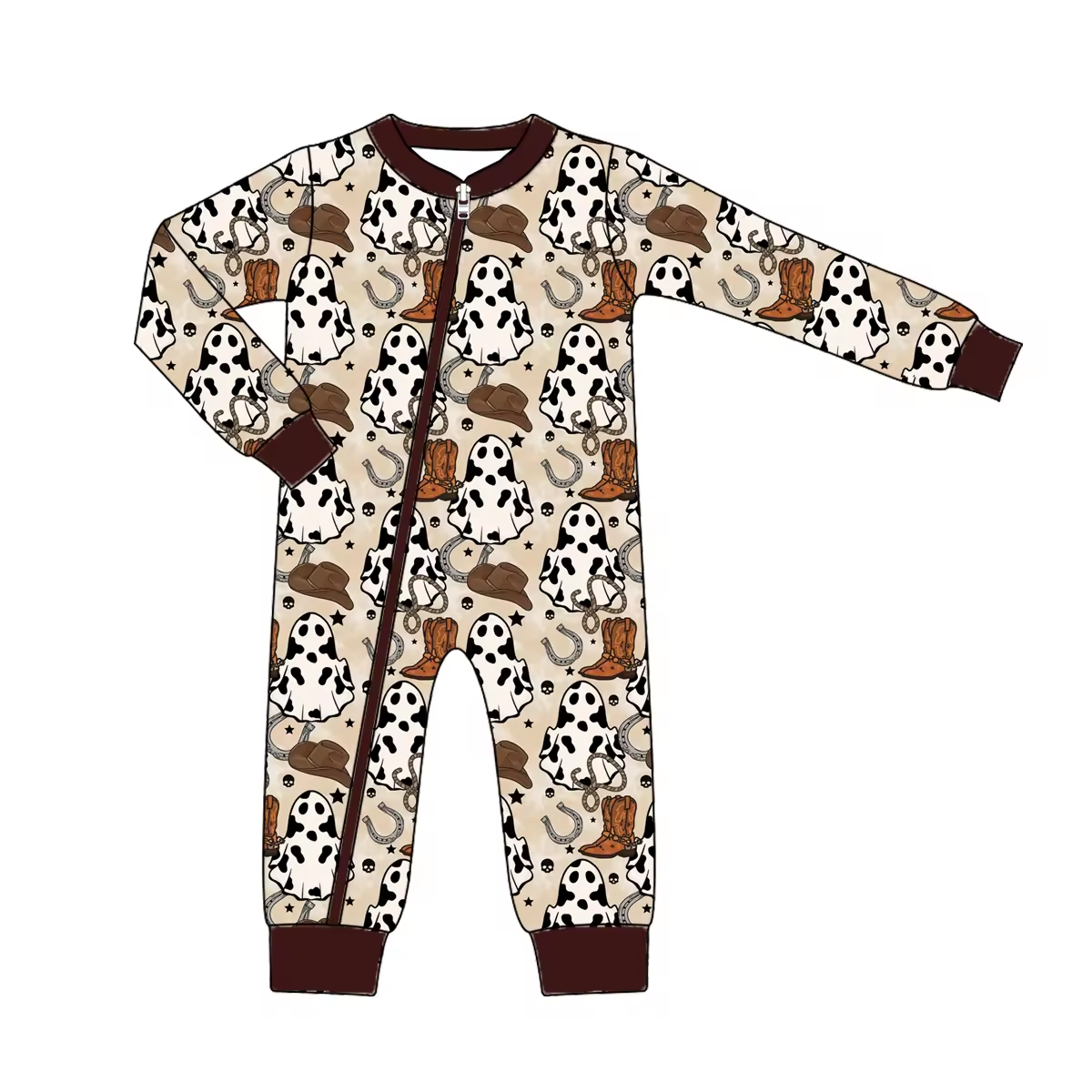 Custom moq 3 each mix size eta 6-8weeks  Cow Pattern Imp-Western Cowboy Hat Light Brown Mixed Set