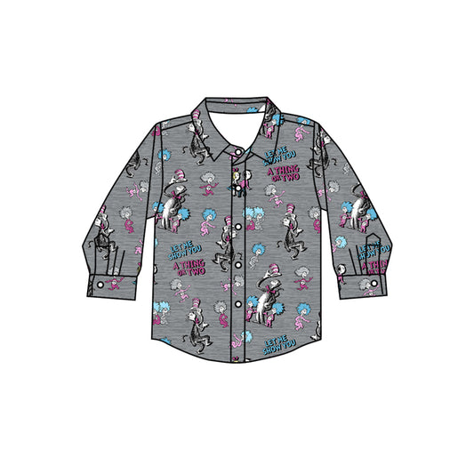 9.18 custom each style moq 5 eta 4-6week baby boys clothes dr button long sleeve top