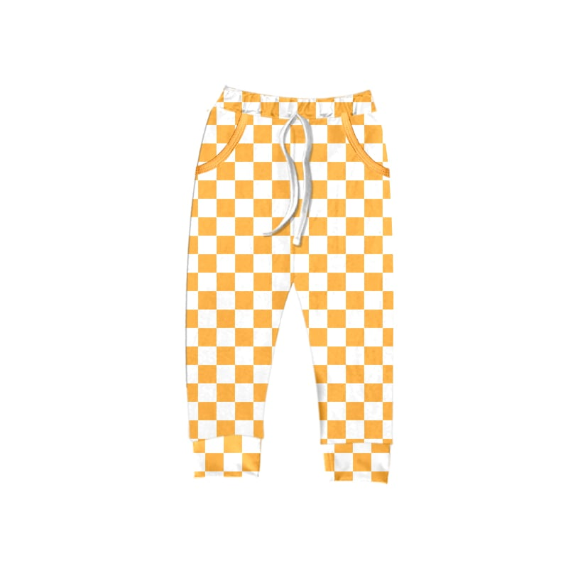 Custom moq 3 eta 6-7weeks Orange and white summer trousers