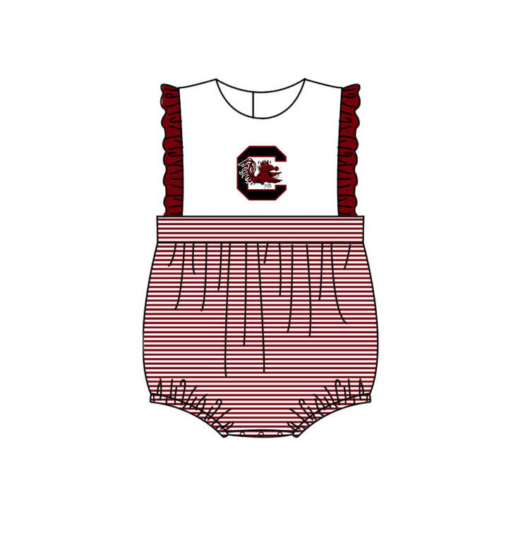 Custom moq 5 mix size milk silk summer teams Baby Boys And Girls Dark Red Short-Sleeved Shirt And Shorts Set Matching Striped Rompers Outfit Set
