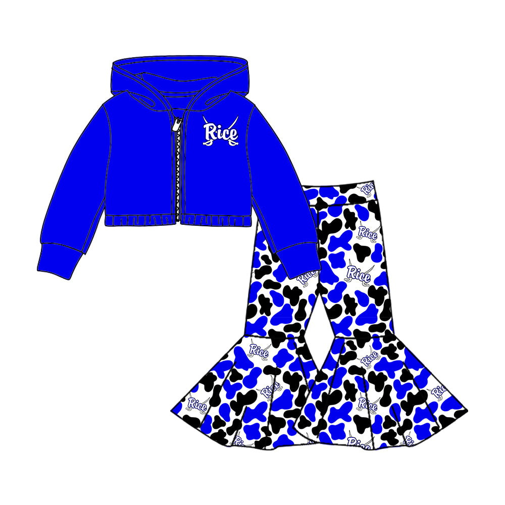Custom moq 5 mix size milk silk summer teams baby girls clothes bow blue hooded long sleeve pants sets and skirts sets and dress 1 and dress 2 and top-25.8.5
