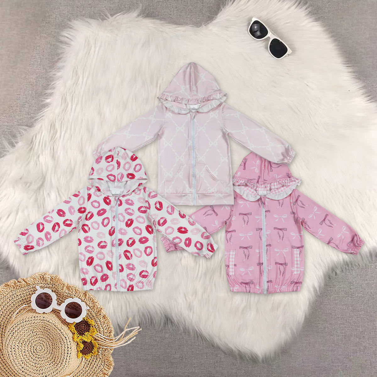 RTS Sibling baby girl clothes hooded long Sleeve tops