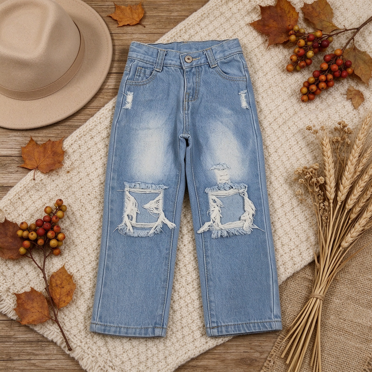 NEW RTS NO MOQ Denim D4-16 Boys Denim Jeans Pants Casual Bottoms