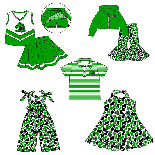 Custom moq 5 mix size milk silk summer teams baby girls clothes camouflage green hooded long sleeve pants sets and skirts sets and dress and jumpsuit and top-25.8.6