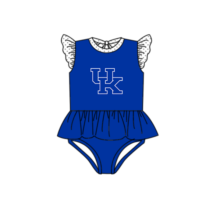 Custom moq 5 mix size milk silk summer teams baby girl boys clothes Blue Two-Piece Swimsuit Set One Piece Swimsuits boy swim trunks
