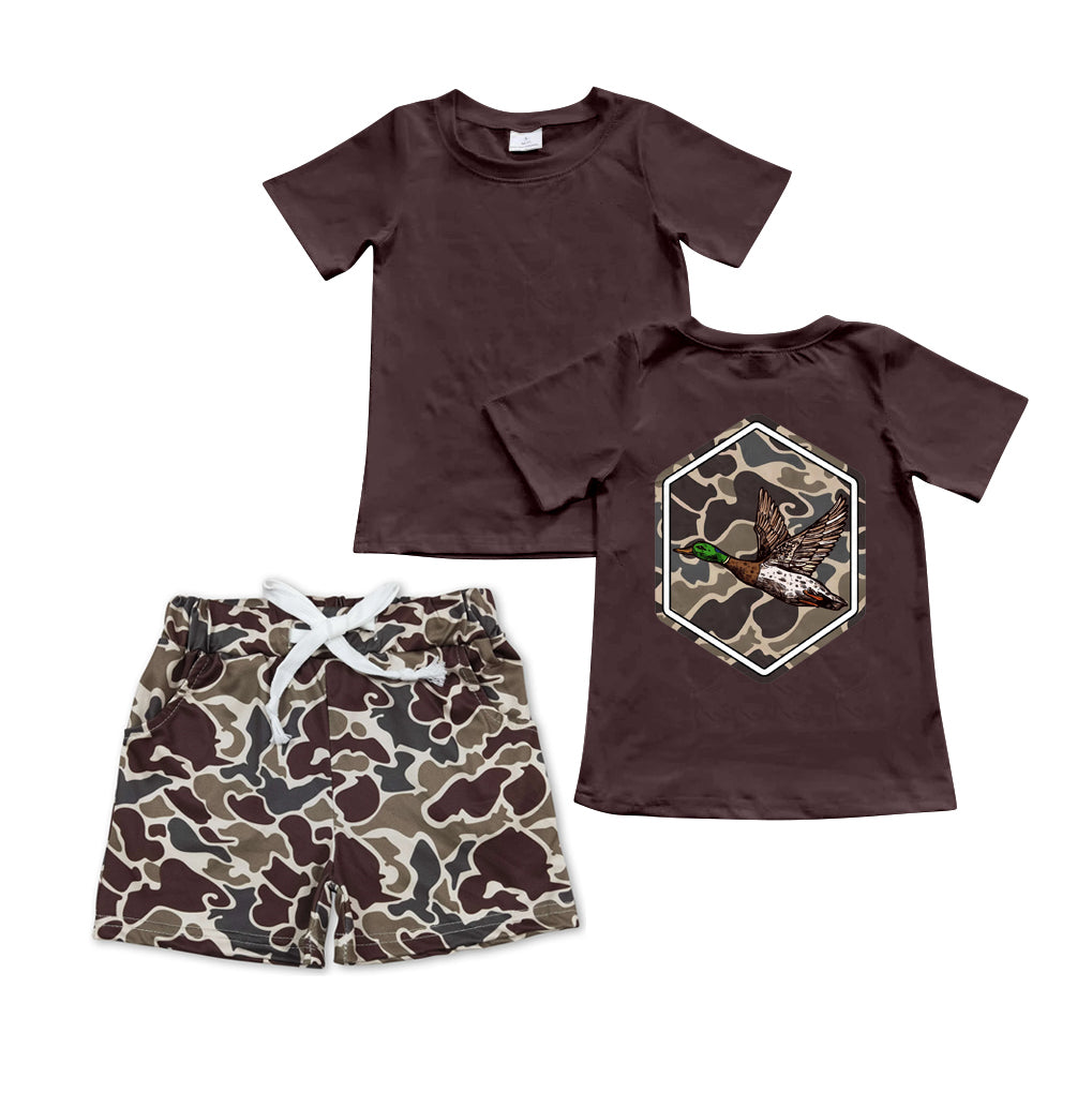 11.2 custom each style moq 5eta 4-6week Sibling Sister camouflage baby boy short sleeve shorts sets 1 and sets 2 match design