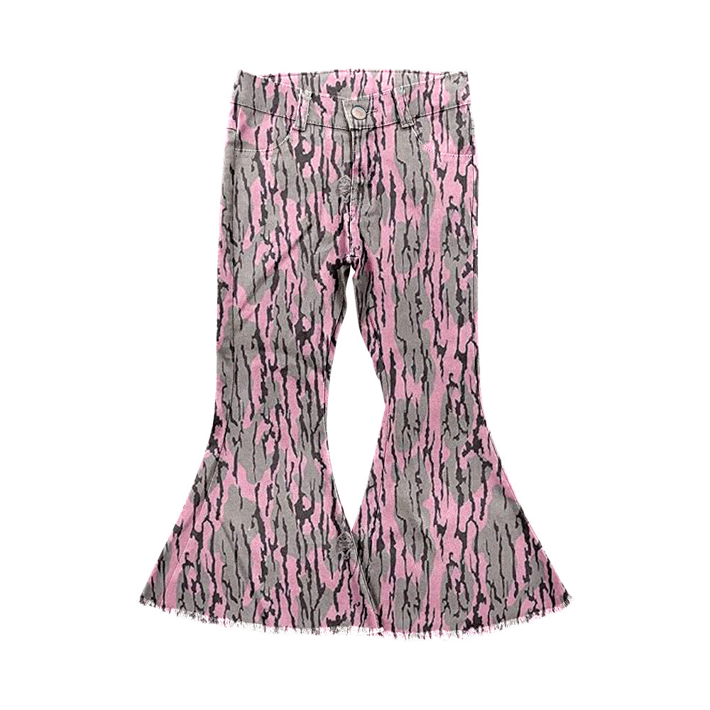 8.24 custom each style moq 5eta 4-6week baby girls clothes bell bottom pant jeans pant