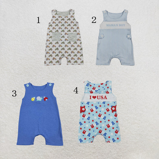 RTS NO MOQ Sibling Baby Kids Mini Stripe Short Clothes Flowers Knee Length Dress Rompers
