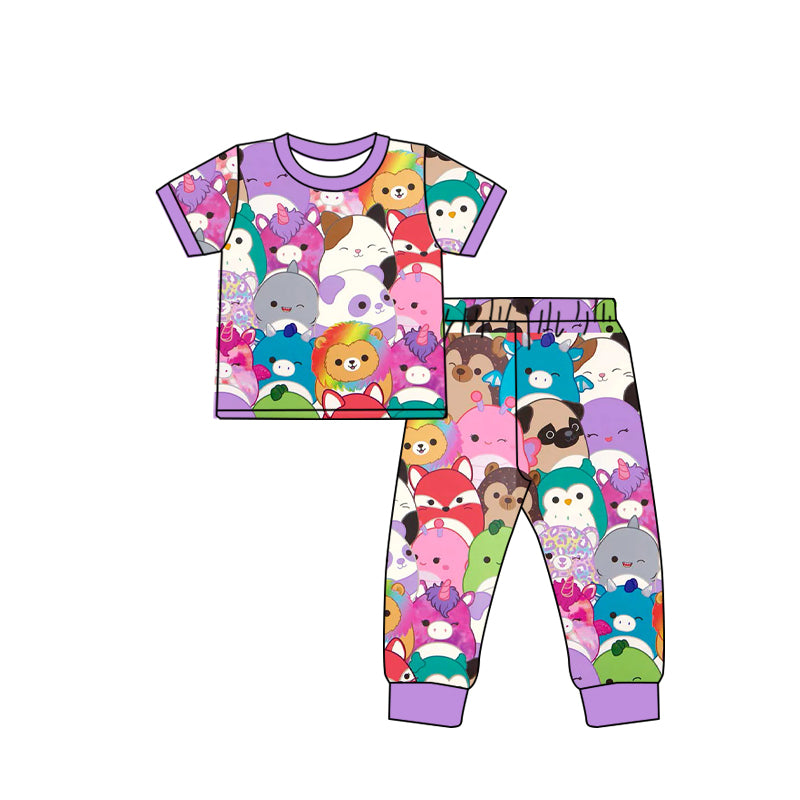 2.19 custom each style moq 5eta 4-6week Sibling Sister baby boys clothes short sleeve pants sets
