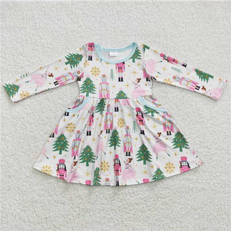 Baby Girls boys Christmas tree ballerina girl doll general prints pink Family siblings set