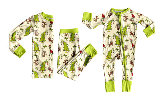 25.7.22 custom each style moq 5eta 4-6week Sibling Sister Christmas green baby girl long sleeve pants sets and rompers match family design