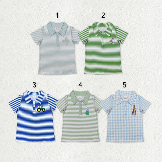 RTS NO MOQ Sibling baby boy clothes Mardi grad baby boys clothes Short Sleeve Tops