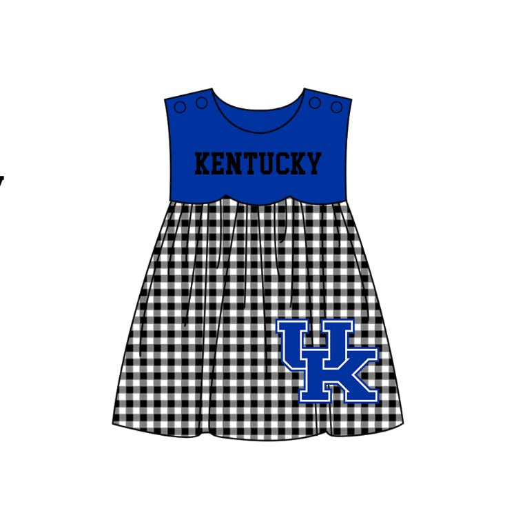 Custom moq 5 mix size milk silk summer teams baby girl boys clothes Blue Black and white checkered short sleeve shorts sets 3 and dress and rompers 2 series