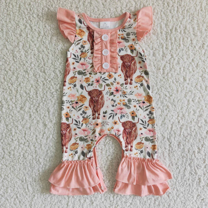 RTS NO MOQ Baby girls clothes Shorts Sleeve Romper Mixed Sizes