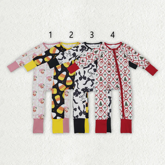 RTS NO MOQ Baby boy girl clothes Christmas halloween long Sleeve Romper Mixed Sizes