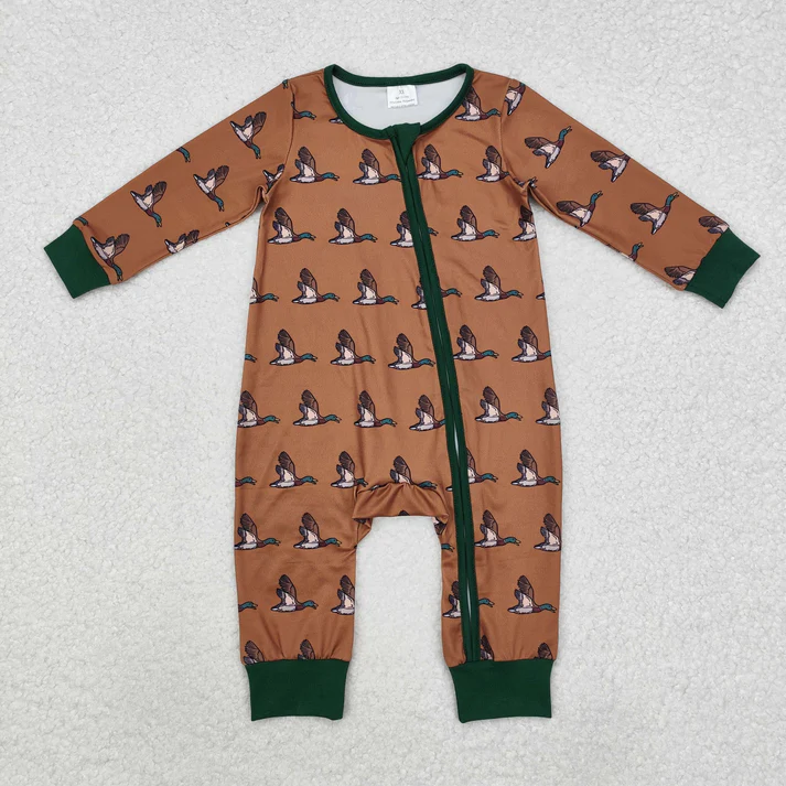 RTS NO MOQ Duck short-sleeved romper & dress top short-sleeved pants set