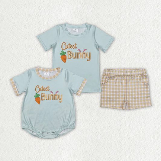 Baby Girl clothes Easter Shirt Shorts Summer Rompers Outfits Romper Clothes Sets