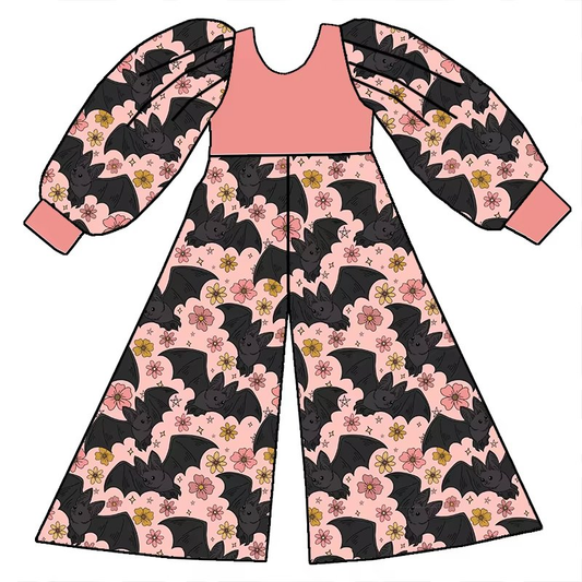 Custom moq 5 each style eta 6-7weeks baby girl clothes bat long sleeve jumpsuit-25.8.1