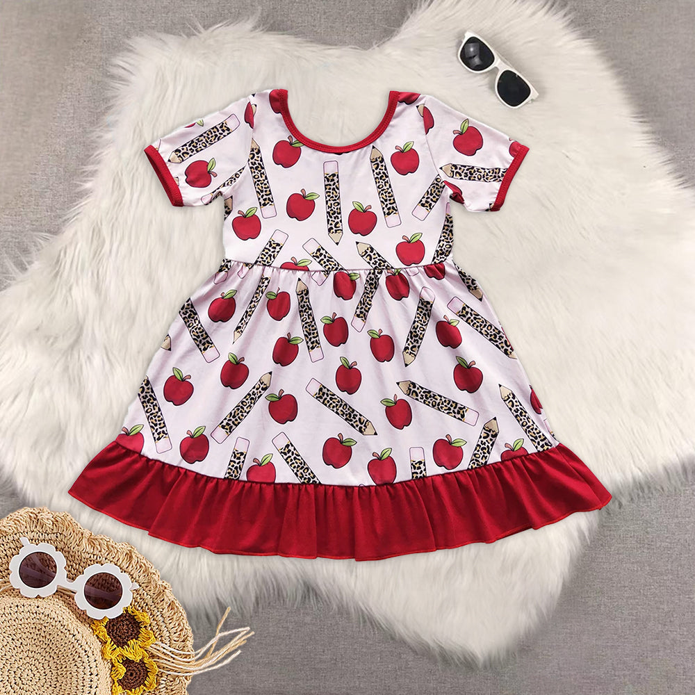 RTS baby girls clothes  short Sleeve dress